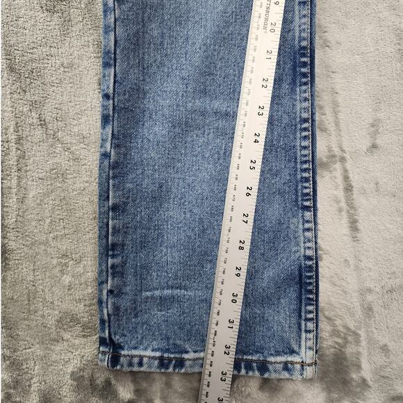 NEW Vintage 90s Silver Jeans Womens 26/32 Blue High Rise Straight Leg Button Fly - Picture 16 of 16